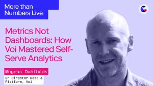 007: Metrics Not Dashboards: How Voi Mastered Self-Serve Analytics w/ Magnus Dahlbäck